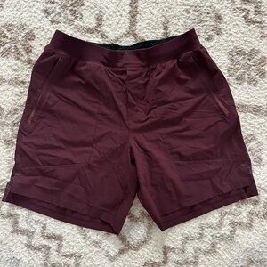Luluemon Men's Burgundy Shorts